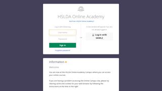 HSLDA Online Academy - Itslearning