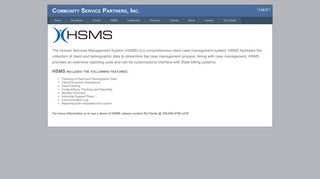 HSMS - Community Service Partners, Inc.