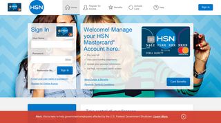 HSN Mastercard® - Manage your account - Comenity