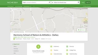 Harmony School of Nature & Athletics - Dallas in Dallas, TX - Niche