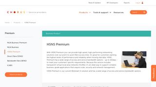 HSNS Premium | Chorus Service Provider