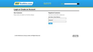 Login / Your Account / Your Account / HSS livehire