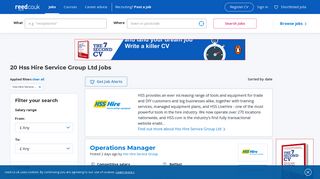 Hss Hire Service Group Ltd jobs - reed.co.uk