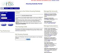 Housing Subsidy Portal
