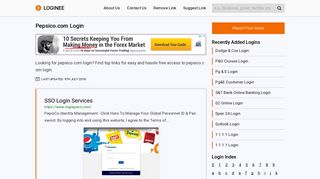 Pepsico.com Login