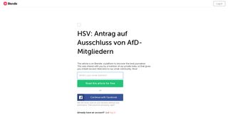 HSV: Antrag auf Ausschluss von AfD-Mitgliedern - Hamburger ...
