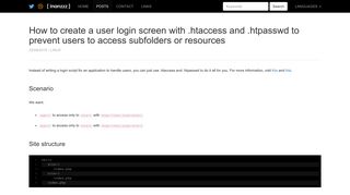 inanzzz | How to create a user login screen with .htaccess and ...