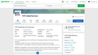 Working at HTC Global Services | Glassdoor.co.in