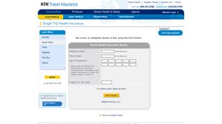 Single Trip Medical - HTH Travel Insurance