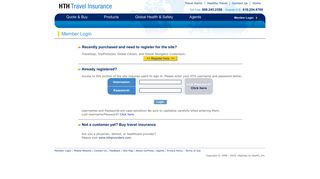 Member Login - HTH Travel Insurance