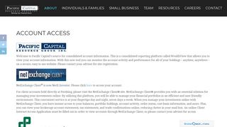 Account Access | Pacific Capital Resource Group, Inc.