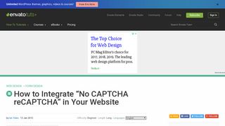 How to Integrate “No CAPTCHA reCAPTCHA” in Your Website