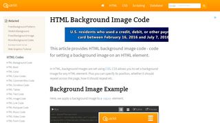 HTML Background Image Code - Quackit.com