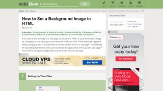How to Set a Background Image in HTML: 13 Steps (with Pictures)
