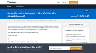 Htmlagilitypack after login to Https Website with HttpWebRequest ...