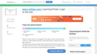 Access learn.vships.com. Learning Portal: Login to the site