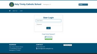 User Login - Holy Trinity Catholic School - Educonnect