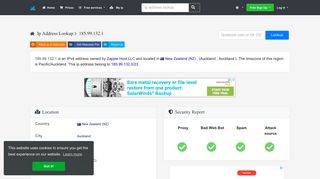 185.99.132.1 - New Zealand - Zappie Host Llc - Ip Address Details - Ip ...