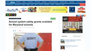 School system safety grants available for Maryland schools ...