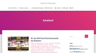 Amaland • Free Porn Passwords