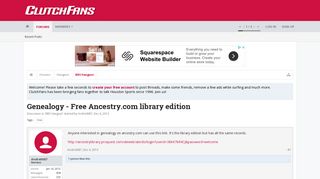 Genealogy - Free Ancestry.com library edition | ClutchFans