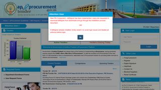 Tender Management System - Govt - AP eProcurement