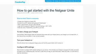 How to get started with the Netgear Unite - Support - FreedomPop