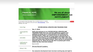 FINANCIAL HOPE - DIVVEE.SOCIAL