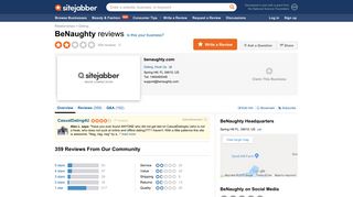 BeNaughty Reviews - 357 Reviews of Benaughty.com | Sitejabber