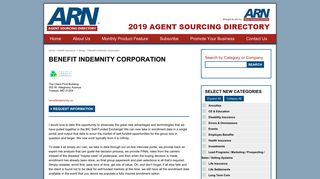Benefit Indemnity Corporation - Agent Sourcing Directory