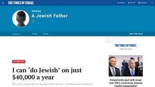 I can 'do Jewish' - the Times of Israel blogs