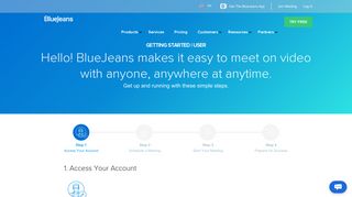 User Success Portal | Blue Jeans Network, Inc.