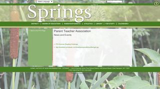 Springs Union Free School District Parents/Students | PTA News