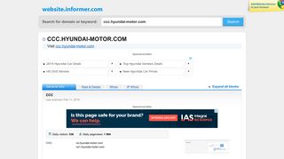 ccc.hyundai-motor.com at Website Informer. CCC. Visit CCC Hyundai ...