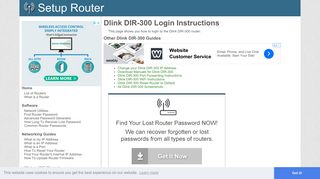 How to Login to the Dlink DIR-300 - SetupRouter
