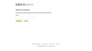 Admin Security Reset Password Form