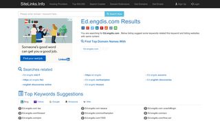 Ed.engdis.com Results For Websites Listing - SiteLinks.Info