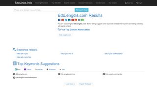 Edo.engdis.com Results For Websites Listing - SiteLinks.Info