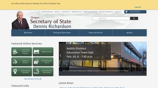 Oregon Secretary of State: Home