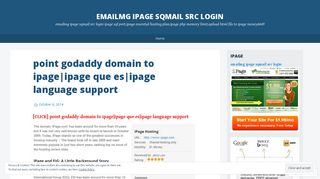 emailmg ipage sqmail src login - WordPress.com
