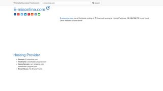 E-misonline.com Error Analysis (By Tools) - Website Success Tools