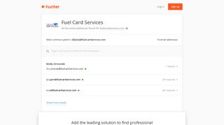 Fuel Card Services - email addresses & email format • Hunter - Hunter.io