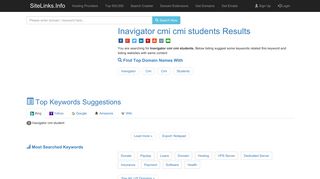 Inavigator cmi cmi students Results For Websites Listing