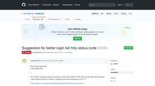 Suggestion for better login fail http status code · Issue #2538 ... - GitHub