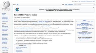 List of HTTP status codes - Wikipedia