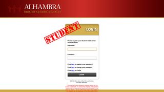 Alhambra Unified School District | Single Sign On