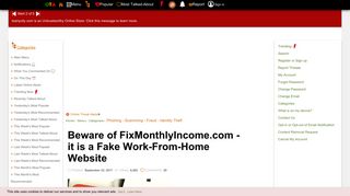 Beware of FixMonthlyIncome.com - it is a Fake Work-From-Home ...