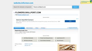 flowers.skillport.com at WI. Registration/Login Form - Website Informer