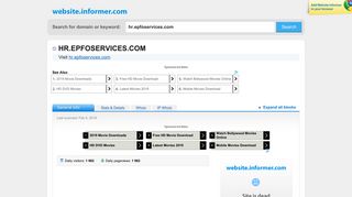 hr.epfoservices.com at Website Informer. Visit Hr Epfoservices.