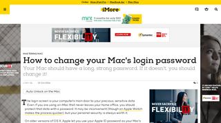 How to change your Mac's login password | iMore